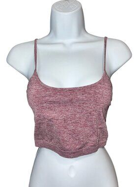 Sz.S*BKE*Burgundy/Gray Patterned Sports Bra w/ Strappy Strappy Back